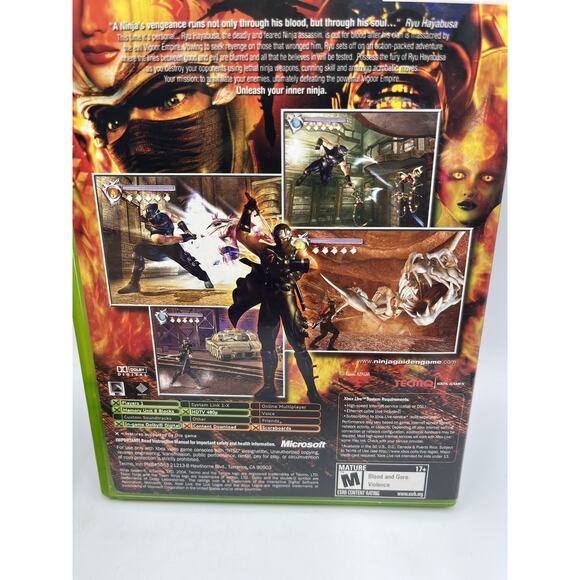 Ninja Gaiden (Microsoft Xbox, 2004) CIB *Tested And Working* - Picture 3 of 8